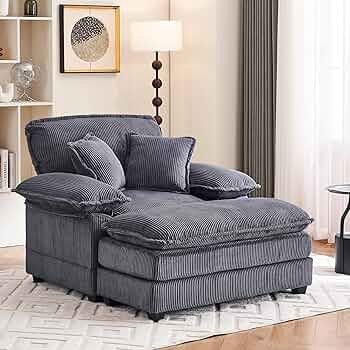 椅子 cousa Amazon.com: ZX Design Oversized Chaise Lounge Chair with